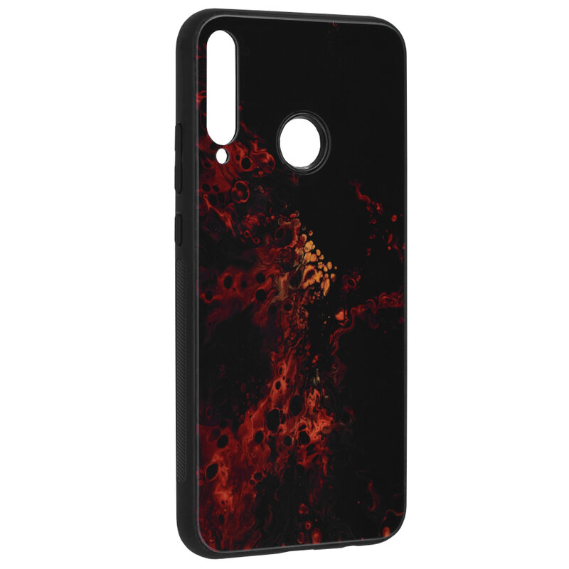 Husa Huawei P40 Lite E Techsuit Glaze, Red Nebula