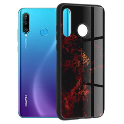 Husa Huawei P30 Lite Techsuit Glaze, Red Nebula
