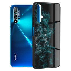 Husa Huawei Nova 5T Techsuit Glaze, Blue Nebula