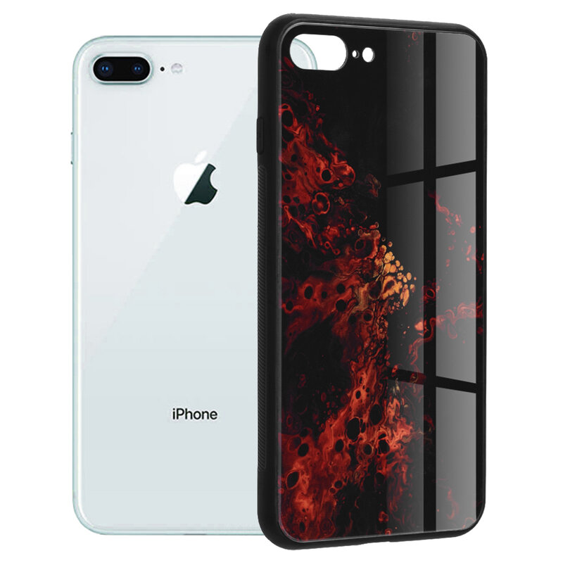 Husa iPhone 7 Plus Techsuit Glaze, Red Nebula