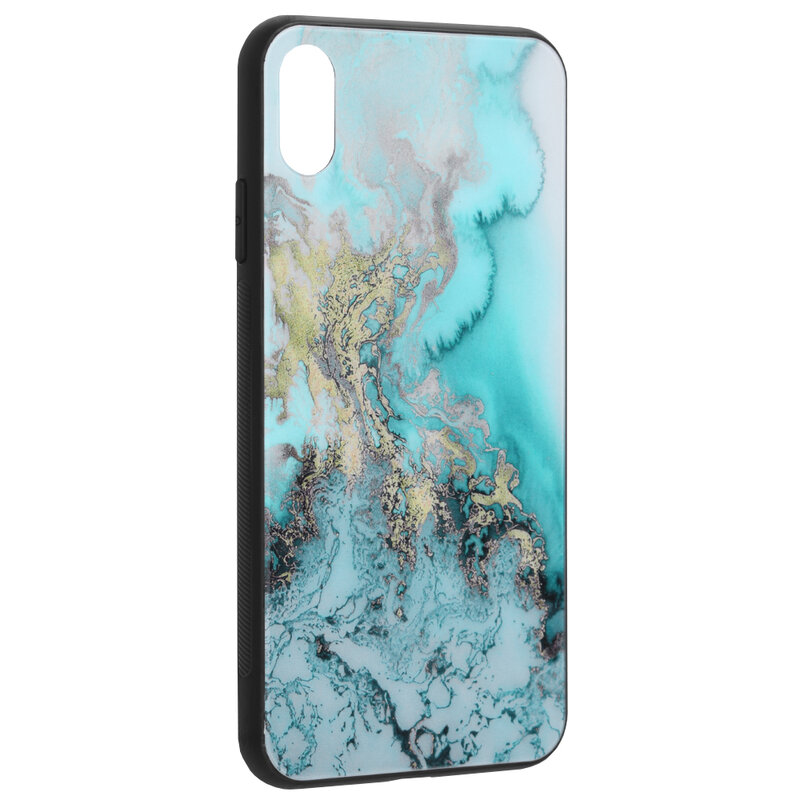 Husa iPhone X, iPhone 10 Techsuit Glaze, Blue Ocean