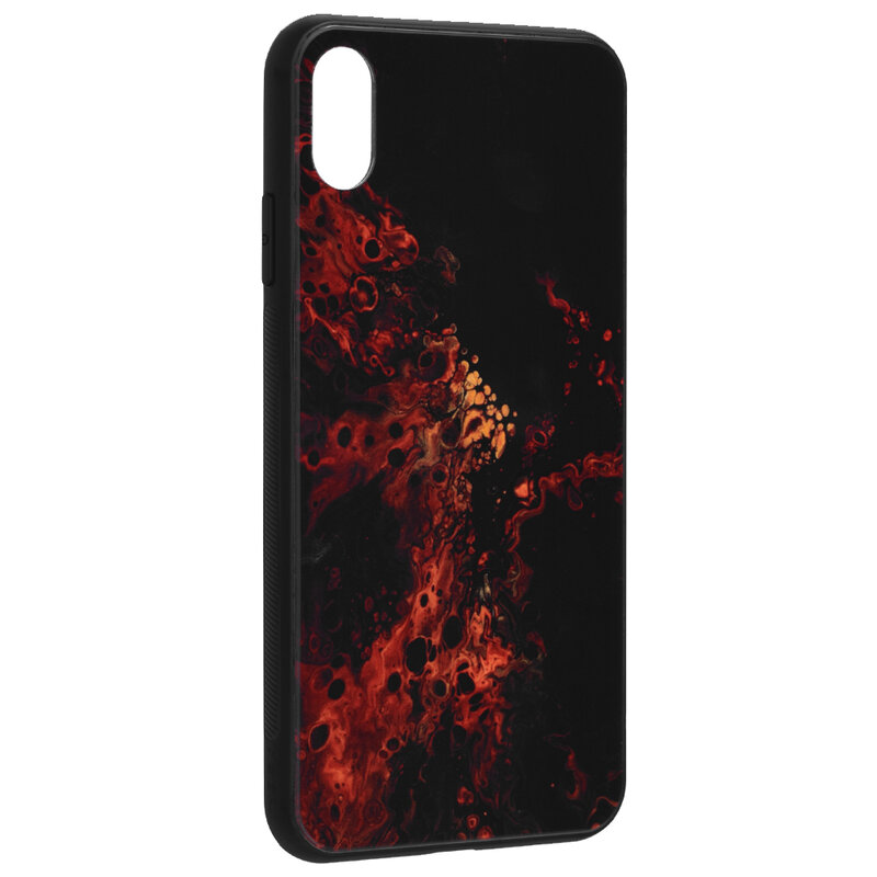 Husa iPhone X, iPhone 10 Techsuit Glaze, Red Nebula