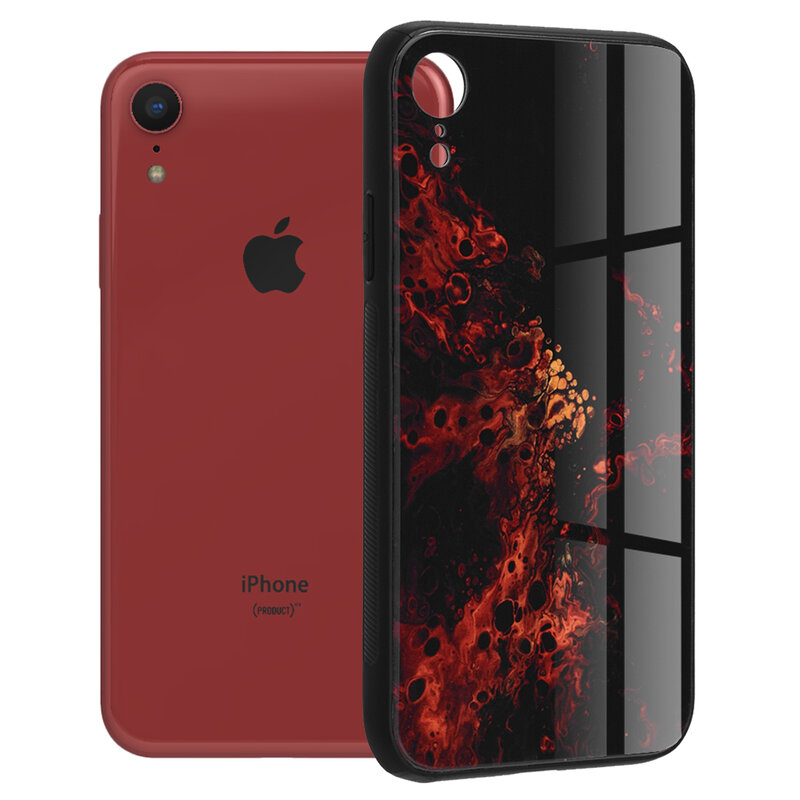 Husa iPhone XR Techsuit Glaze, Red Nebula