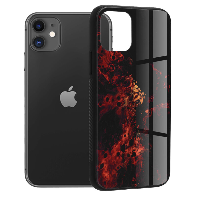Husa iPhone 11 Techsuit Glaze, Red Nebula
