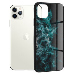 Husa iPhone 11 Pro Max Techsuit Glaze, Blue Nebula