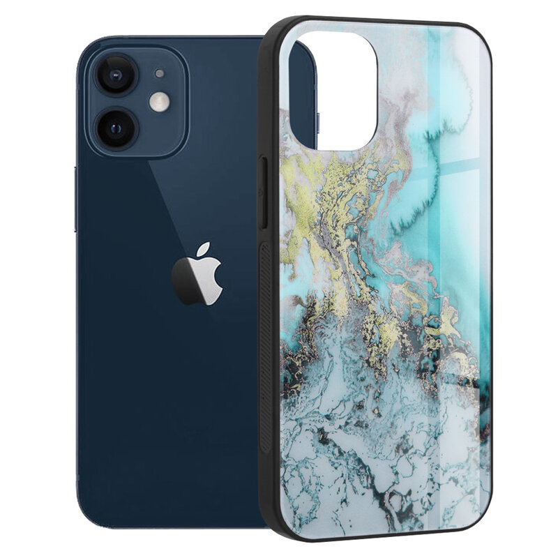 Husa iPhone 12 mini Techsuit Glaze, Blue Ocean