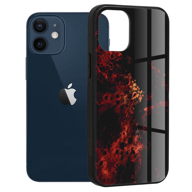 Husa iPhone 12 mini Techsuit Glaze, Red Nebula