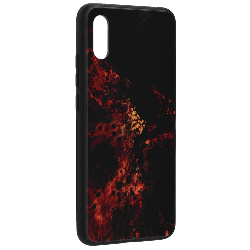 Husa Xiaomi Redmi 9A Techsuit Glaze, Red Nebula