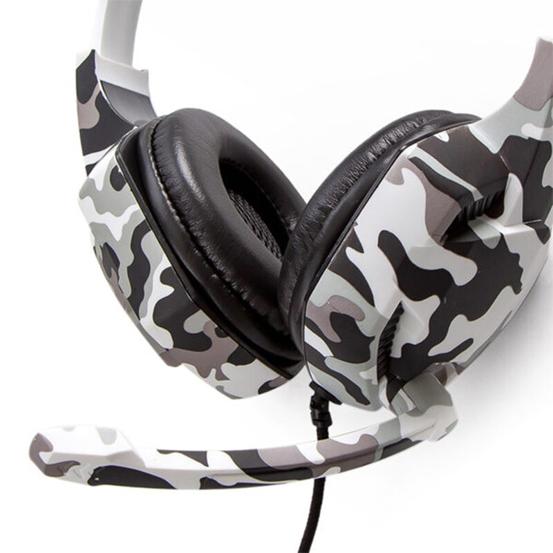 Casti gaming on-ear cu microfon Gjby G2, stereo, Jack 3.5mm, gri