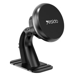 Suport telefon auto magnet cu prindere bord Yesido C91, negru