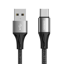 Cablu de date JoyRoom N1 USB la Type-C, 3A, 480Mbps, 1m, negru