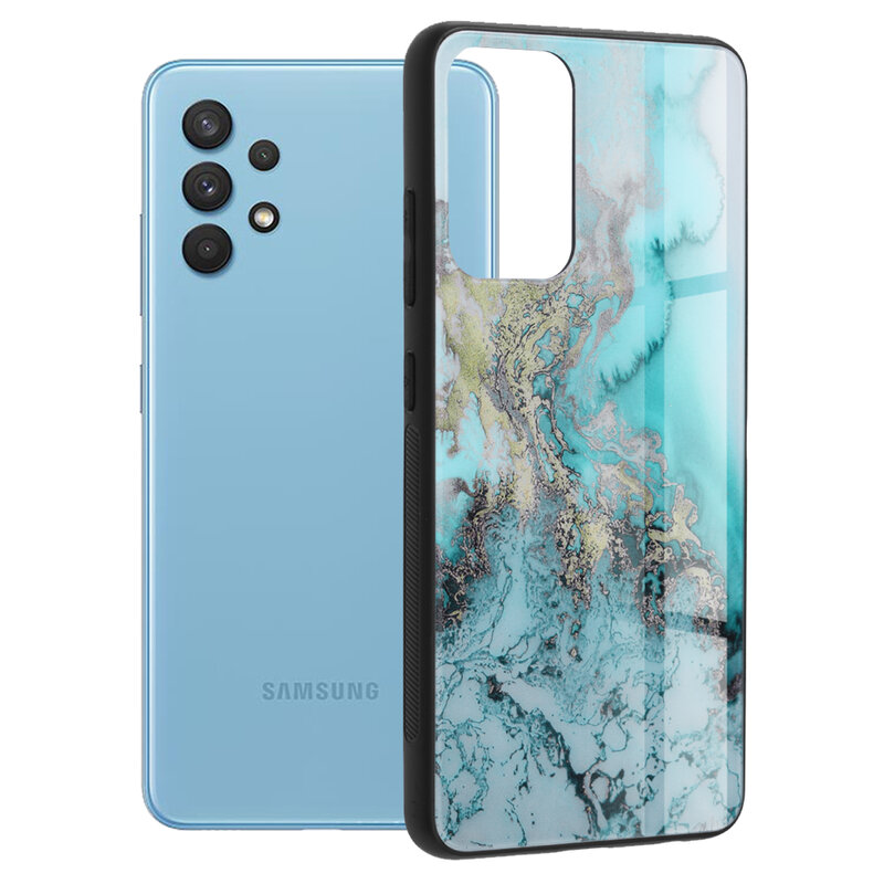 Husa Samsung Galaxy A32 4G Techsuit Glaze, Blue Ocean