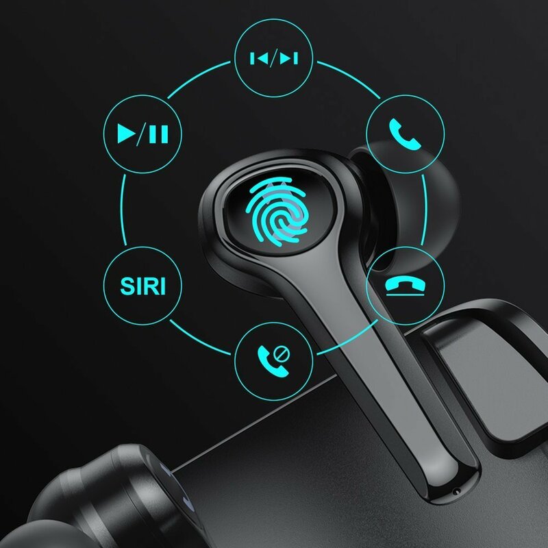 Casti wireless gaming earbuds JoyRoom, TWS Bluetooth, negru, JR-TP1