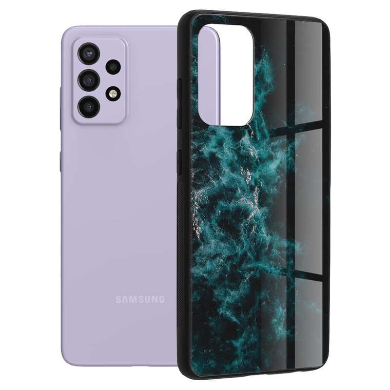 Husa Samsung Galaxy A72 4G Techsuit Glaze, Blue Nebula