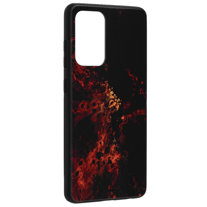 Husa Samsung Galaxy A72 4G Techsuit Glaze, Red Nebula