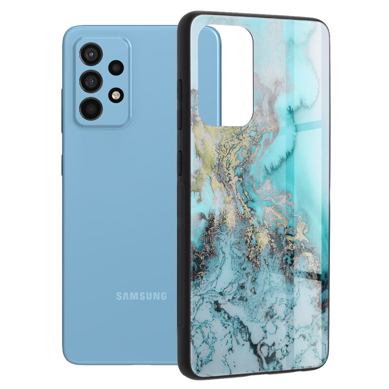 Husa Samsung Galaxy A52 4G Techsuit Glaze, Blue Ocean
