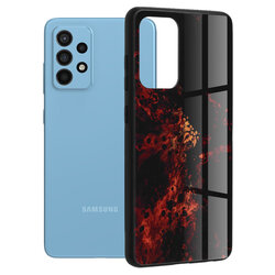 Husa Samsung Galaxy A52 4G Techsuit Glaze, Red Nebula