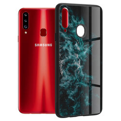 Husa Samsung Galaxy A20s Techsuit Glaze, Blue Nebula