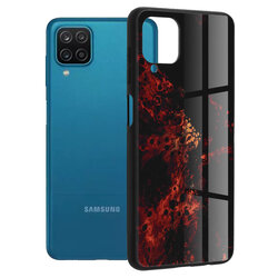 Husa Samsung Galaxy A12 Techsuit Glaze, Red Nebula