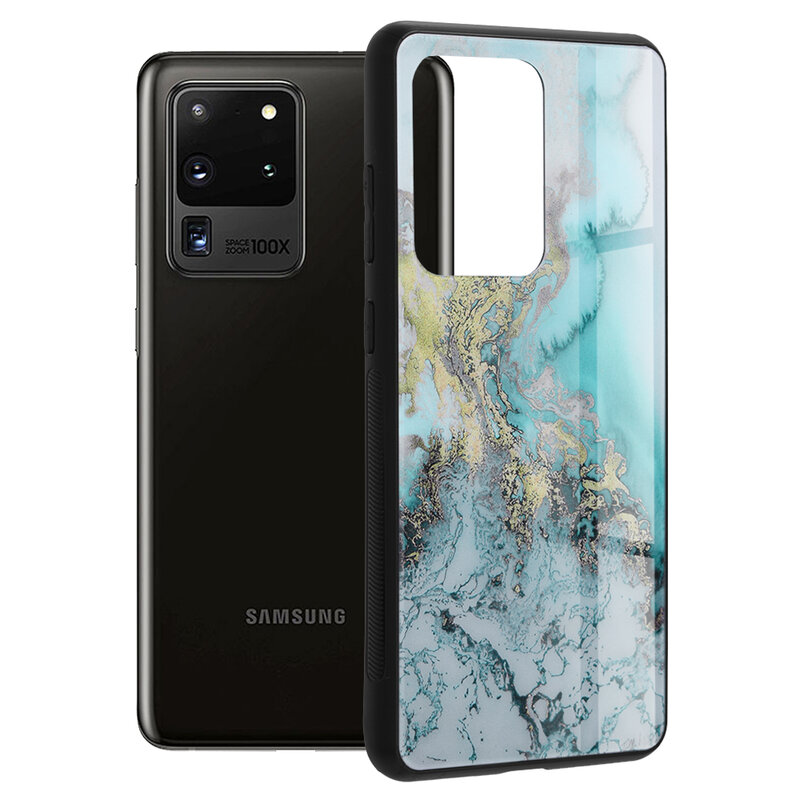 Husa Samsung Galaxy S20 Ultra Techsuit Glaze, Blue Ocean