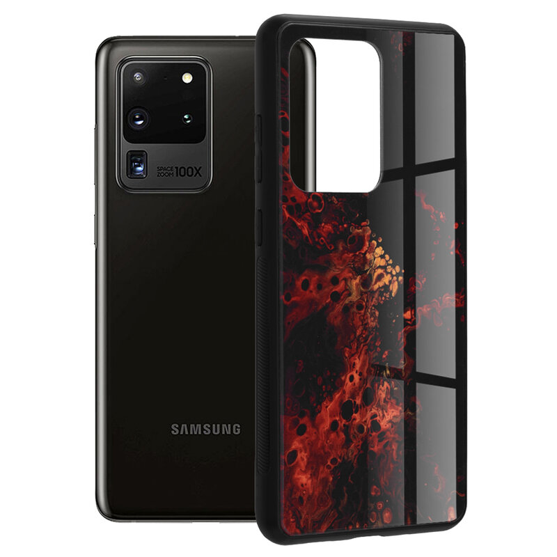 Husa Samsung Galaxy S20 Ultra Techsuit Glaze, Red Nebula