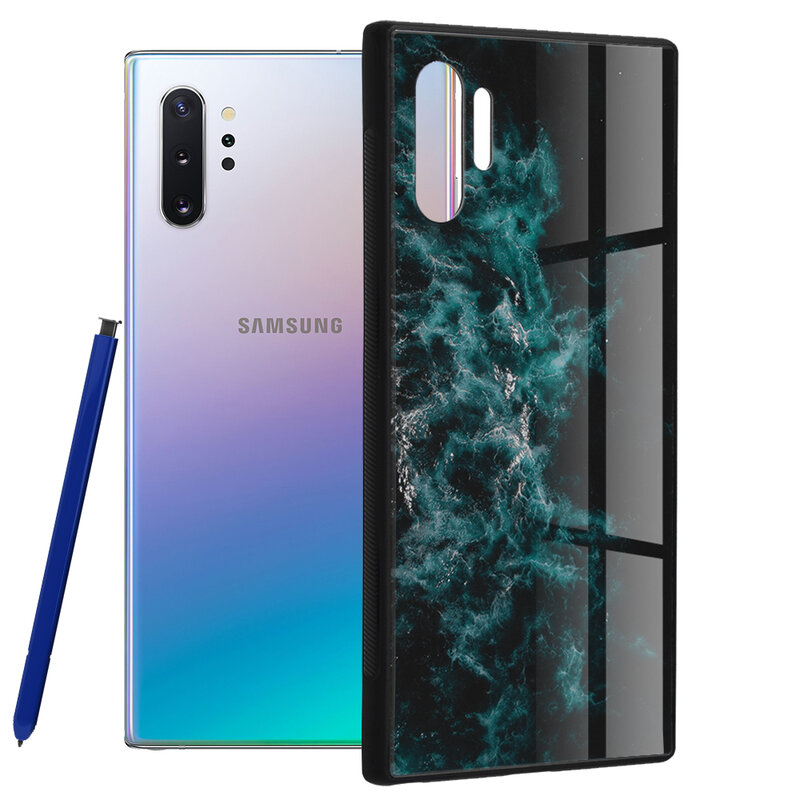 Husa Samsung Galaxy Note 10 Plus Techsuit Glaze, Blue Nebula