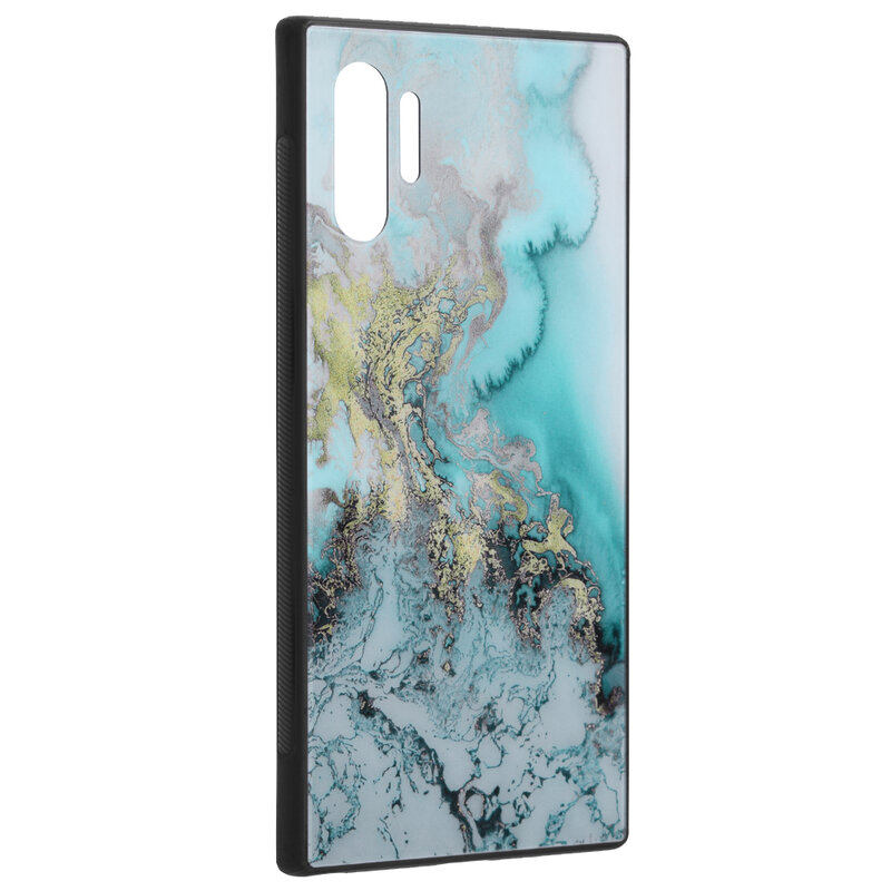 Husa Samsung Galaxy Note 10 Plus Techsuit Glaze, Blue Ocean