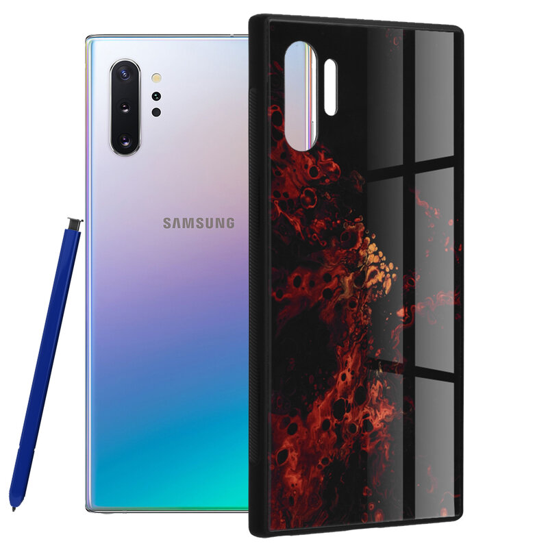 Husa Samsung Galaxy Note 10 Plus Techsuit Glaze, Red Nebula