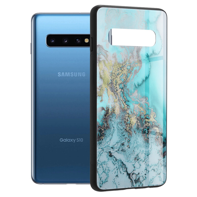 Husa Samsung Galaxy S10 Techsuit Glaze, Blue Ocean