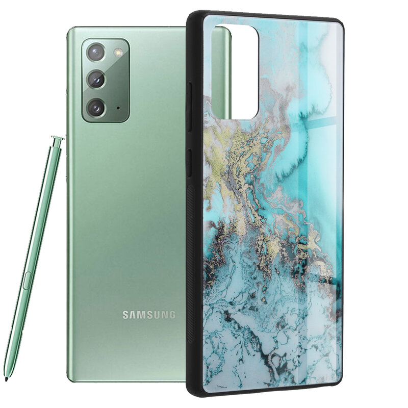 Husa Samsung Galaxy Note 20 Techsuit Glaze, Blue Ocean
