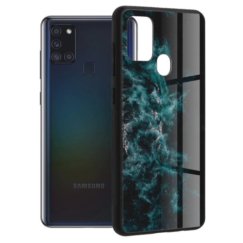Husa Samsung Galaxy A21s Techsuit Glaze, Blue Nebula