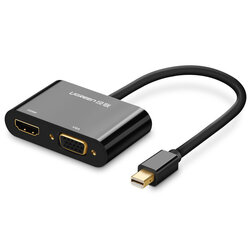 Adaptor HDMI + VGA la Mini DP Ugreen, 4K@30 Hz, negru, 10439