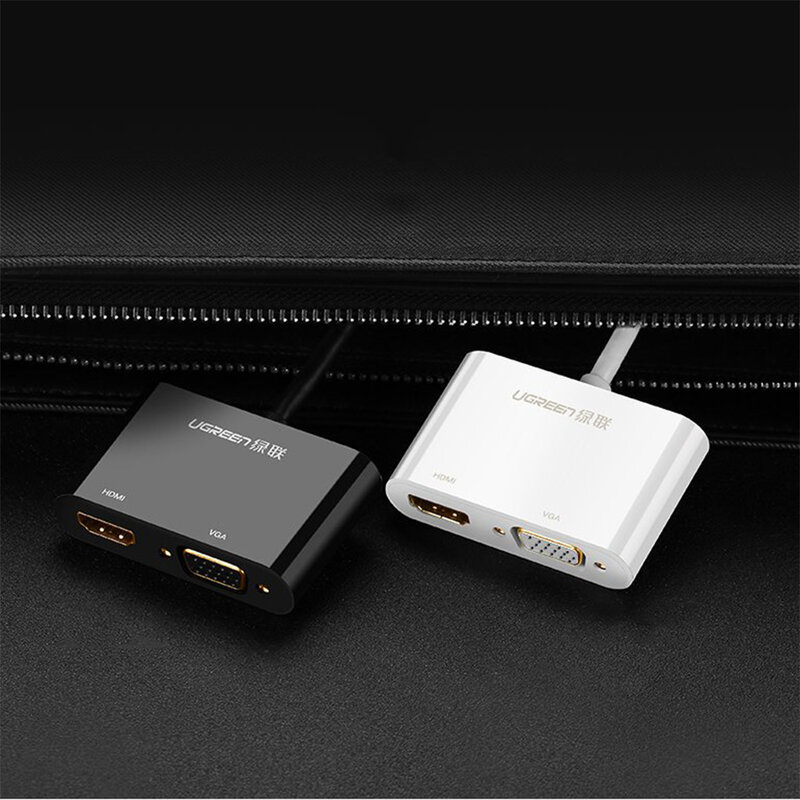 Adaptor HDMI + VGA la Mini DP Ugreen, 4K@30 Hz, negru, 10439