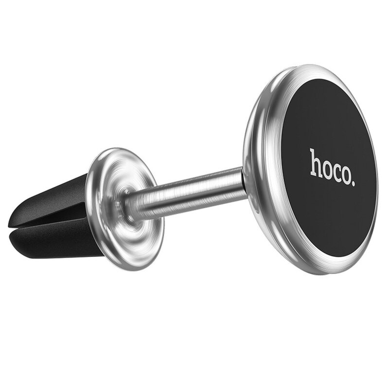 Suport telefon auto magnet Hoco CA69, grila ventilatie, argintiu