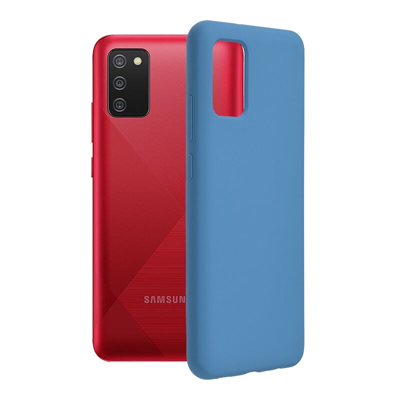 Husa Samsung Galaxy A02s Techsuit Soft Edge Silicone, albastru