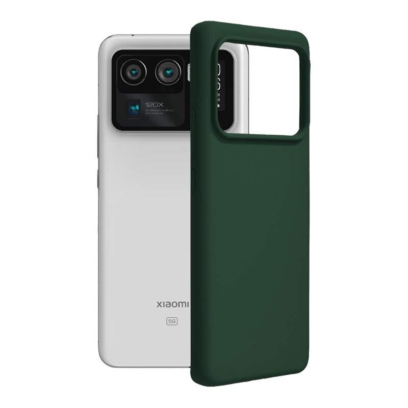 Husa Xiaomi Mi 11 Ultra Techsuit Soft Edge Silicone, verde inchis