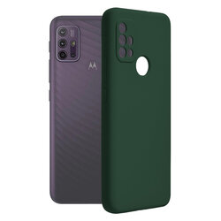 Husa Motorola Moto G10 Techsuit Soft Edge Silicone, verde inchis