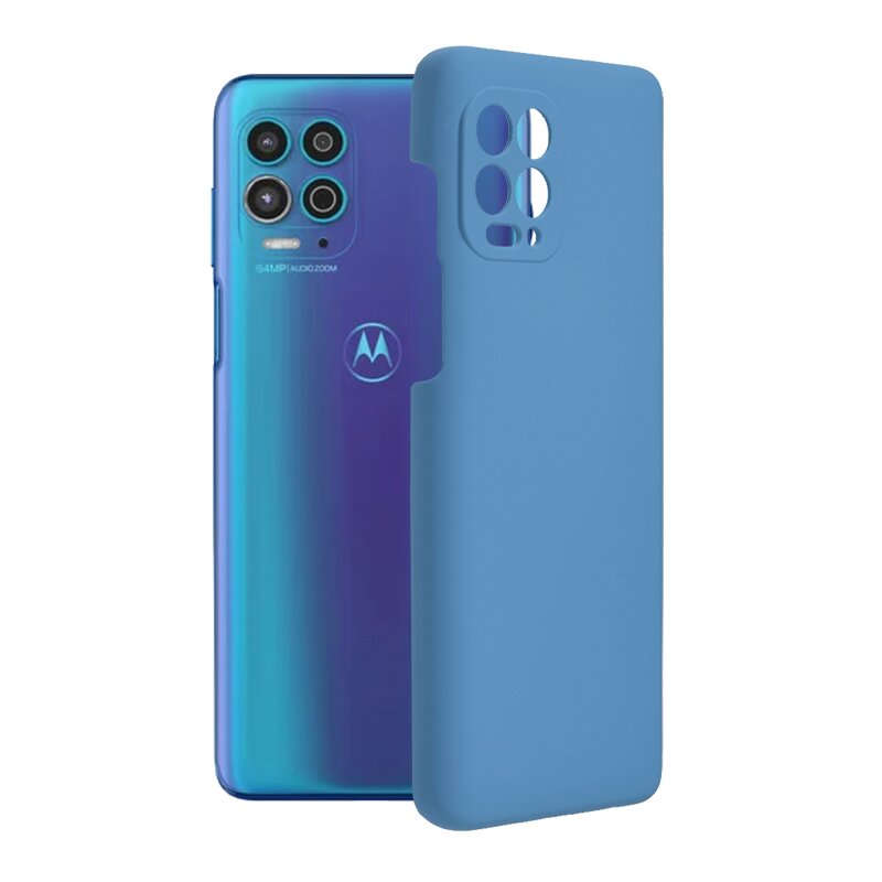 Husa Motorola Moto G100 Techsuit Soft Edge Silicone, albastru