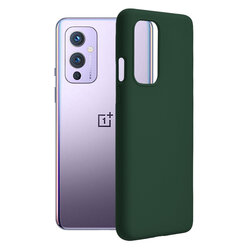 Husa OnePlus 9 Techsuit Soft Edge Silicone, verde inchis