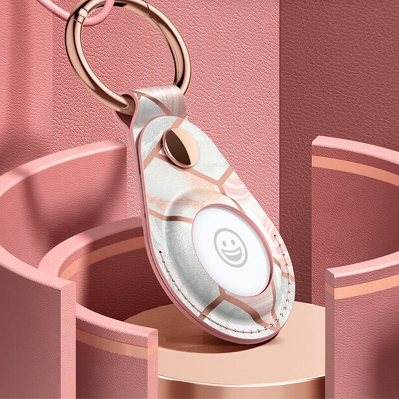 Carcasa Apple AirTag Loop i-Blason, husa tip breloc chei, roz