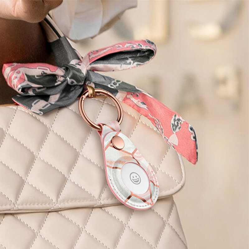 Carcasa Apple AirTag Loop i-Blason, husa tip breloc chei, roz