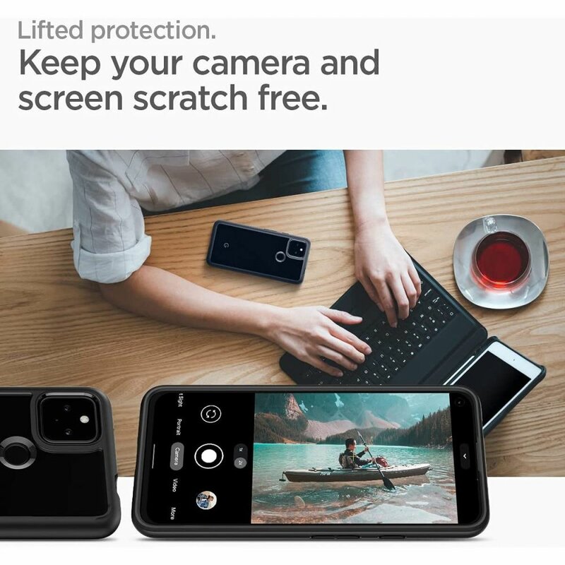 Husa Google Pixel 5a Spigen Ultra Hybrid - Matte Black