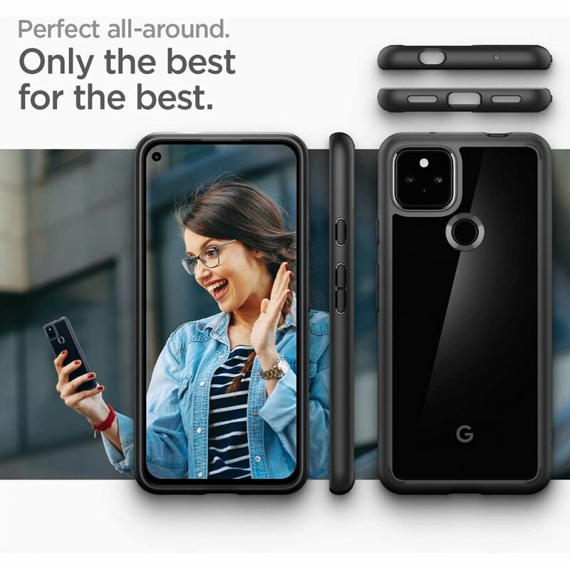 Husa Google Pixel 5a Spigen Ultra Hybrid - Matte Black