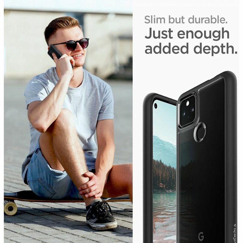 Husa Google Pixel 5a Spigen Ultra Hybrid - Matte Black