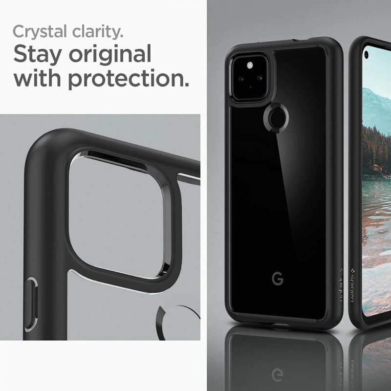 Husa Google Pixel 5a Spigen Ultra Hybrid - Matte Black