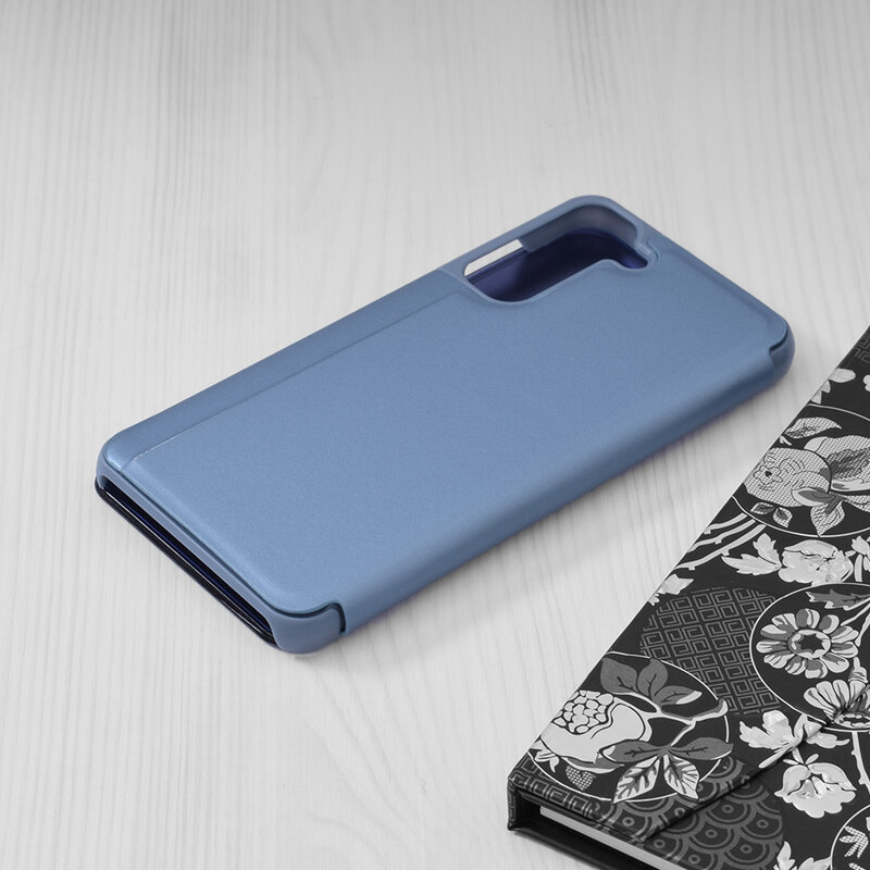 Husa Samsung Galaxy S21 FE 5G Flip Standing Cover, albastru