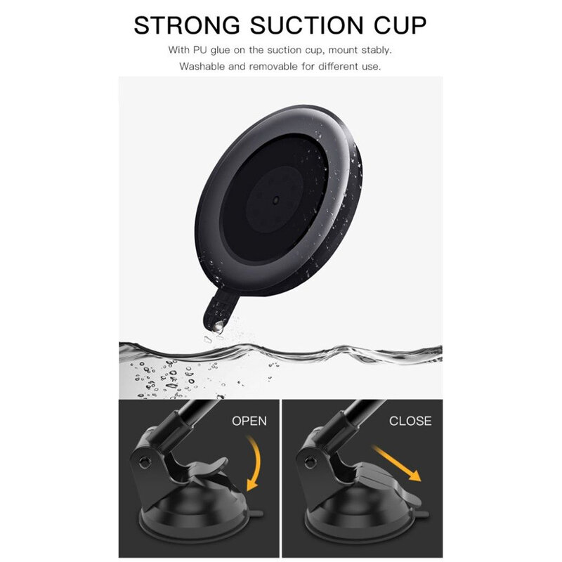 Suport telefon auto magnetic Yesido C41, reglabil, negru