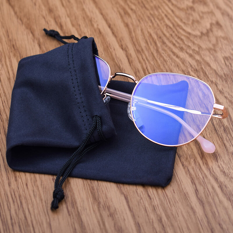 Ochelari rotunzi unisex protectie ecran, filtru lumina albastra, argintiu/ negru
