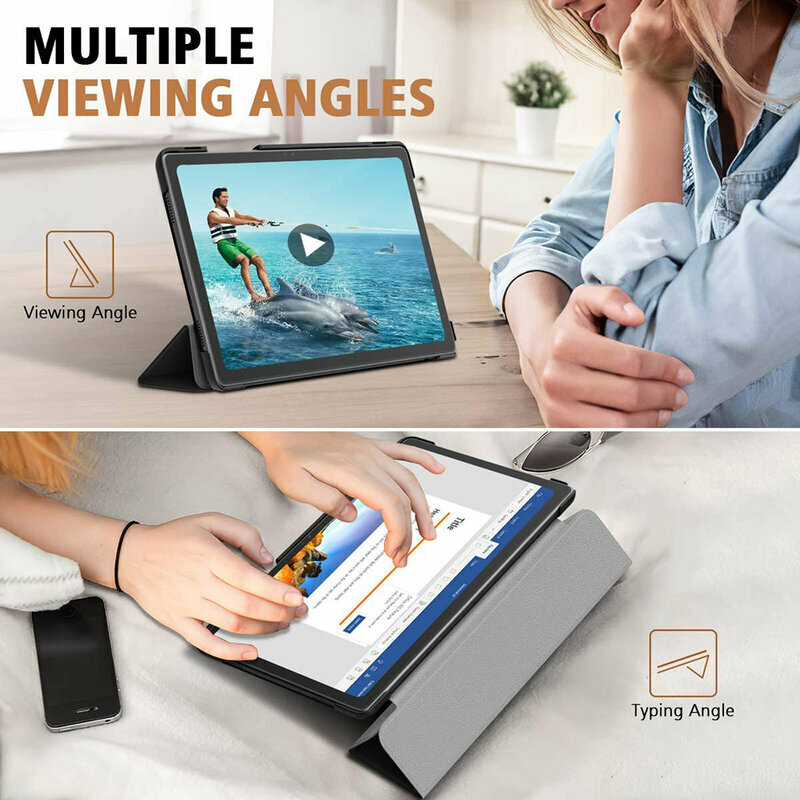 Husa Samsung Galaxy Tab A7 Lite Techsuit FoldPro, negru