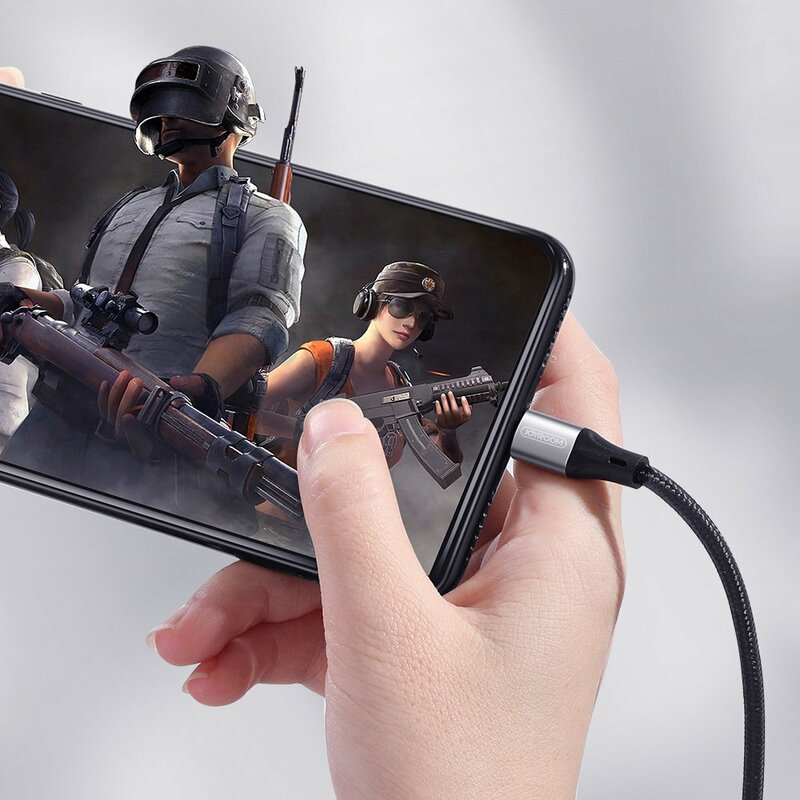 Cablu de date JoyRoom N1 USB la Type-C, 3A, 480Mbps, 1m, negru